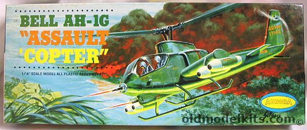 Aurora 1/48 Bell AH-1G Assault Copter, 501-100 plastic model kit